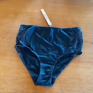 NWT JUEM Maternity/postpartum High-Waist Lace-Trim “Rene” Briefs in Mineral